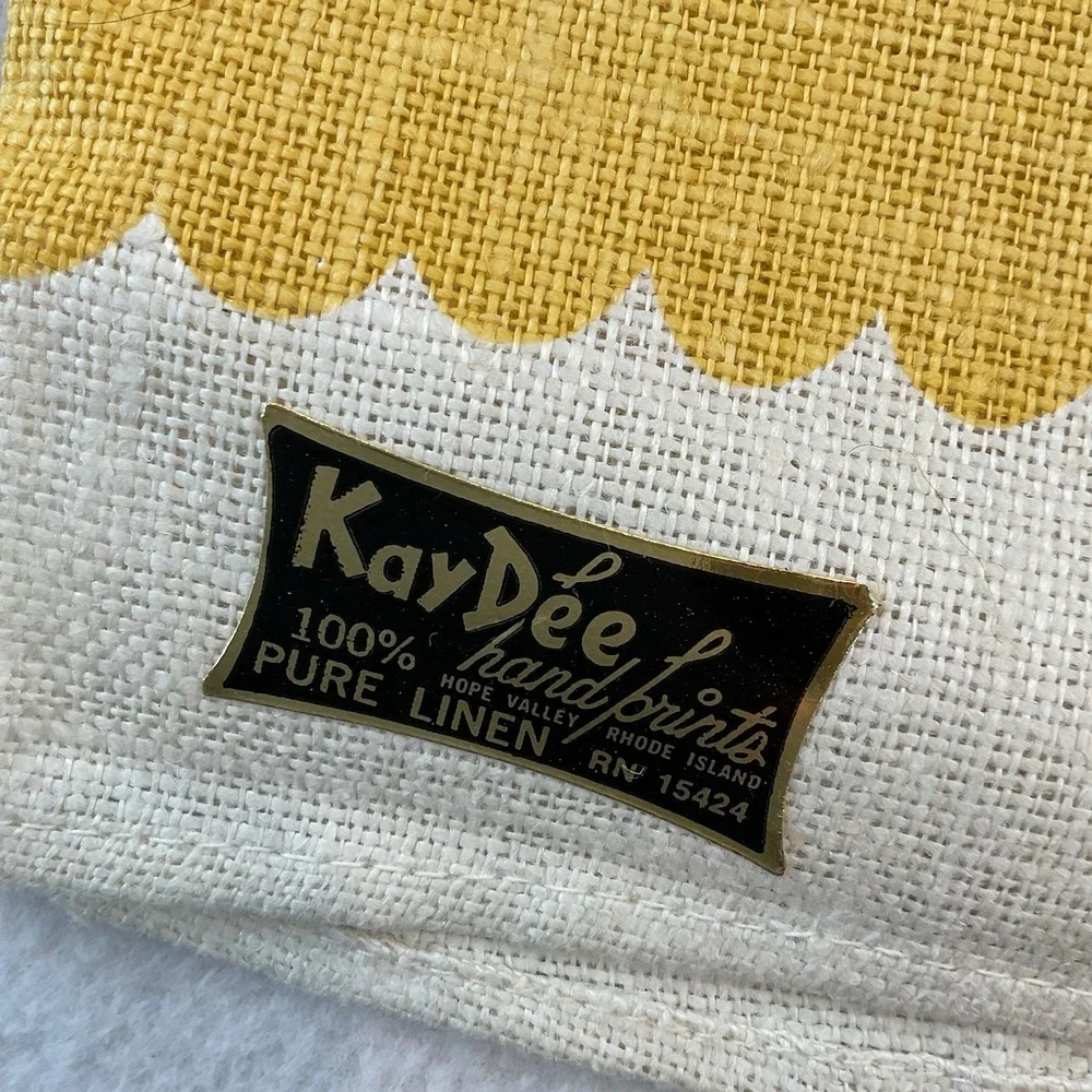 Kay Dee Handprints kay towel vintage